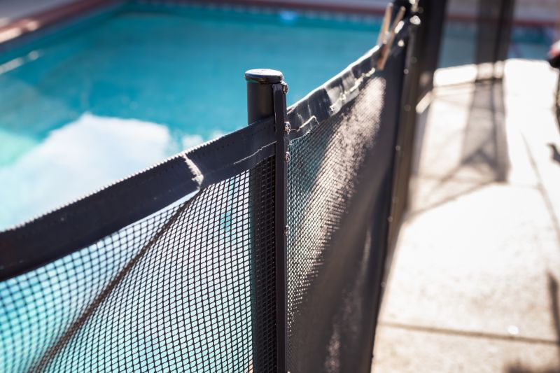 Wide View of Mesh Pool Fences